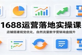 1688运营落地实操课：店铺搭建视觉优化，自然流量数字营销询盘提升