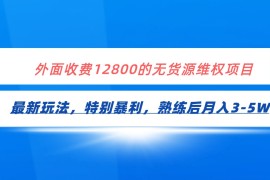全网首发！外面收费12800的无货源维权最新暴利玩法，轻松月入3-5W