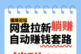 网盘拉新自动赚钱套路，几元的资料躺赚6W+，小白也可以抄作业！