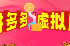 拼多多虚拟店：可多店批量操作，每个店一天收入在200-1000