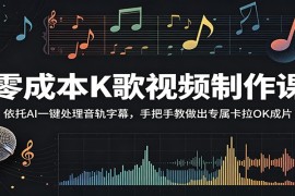 零成本K歌视频制作课：依托AI一键处理音轨字幕，手把手教做出专属卡拉OK成片