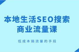 本地生活SEO搜索商业流量课，低成本搞流量的手段