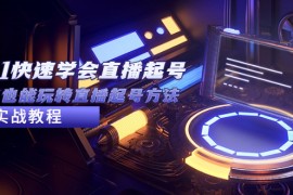 从0-1快速学会直播起号，小白也能玩转直播起号方法实战流程