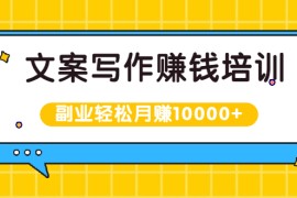 文案写作赚钱培训，新手也可以利用副业轻松月赚10000+手把手教你操作 