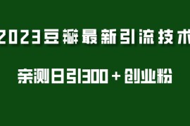 豆瓣引流最新玩法，实测日引流创业粉300＋（7节视频课）