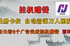 首码点金网全自动挂机，全网公排自动滑落万人团队，0投资！