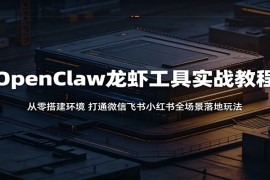 OpenClaw龙虾工具实战教程：从零搭建环境，打通微信飞书小红书全场景落地玩法
