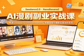 AI漫剧副业实战：Seedance2.0与NanoBanana2零基础复刻爆款实现涨粉变现