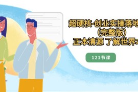 正本清源了解世界本质，超硬核创业实操落地方案（121节完整版）