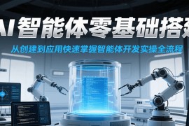 AI智能体零基础搭建实操课，从创建到应用快速掌握智能体开发全流程！