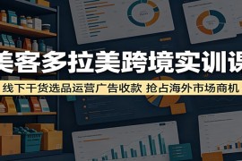 美客多拉美跨境实训课：线下干货选品运营广告收款，抢占海外市场商机