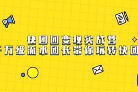 快团团变现实战营，千万级流水团长带你玩转快团团