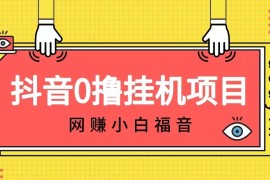 抖音全自动挂机薅羊毛，单号一天5-500＋，纯躺赚不用任何操作