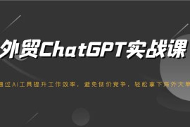 外贸ChatGPT实战课，通过AI工具提升工作效率，避免低价竞争，轻松拿下海外大单！