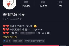 日入300+的抖音表情包项目，0投资0风险，适合新手操作