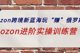 ozon跨境新蓝海玩“赚”俄罗斯，ozon进阶实操训练营