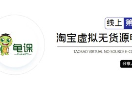 龟课淘宝虚拟无货源电商五期