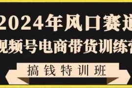 2024年风口赛道视频号电商带货训练营搞钱特训班，带领大家快速入局自媒体电商带货