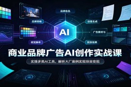 2026商业品牌广告AI创作实战课：多工具实操+大厂案例拆解 掌握项目变现方法