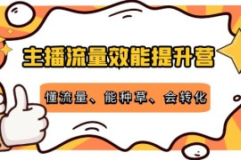 主播流量效能提升营：懂流量、能种草、会转化，清晰明确方法规