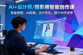 AI+设计师/摄影师智能创作课：智能修图、AI绘画、设计优化，提升创作效率