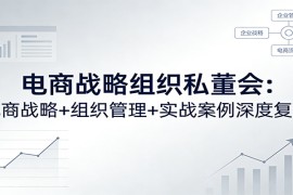 电商战略组织私董会：电商战略+组织管理+实战案例深度复盘