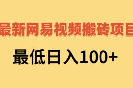 网易视频搬砖赚钱，日收益120（视频教程+文档）