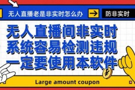 外面收188的最新无人直播防非实时软件，扬声器转麦克风脚本【软件+教程】