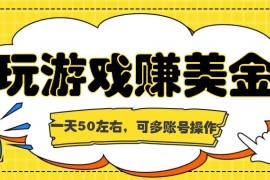 海外赚钱台子，玩游戏+问卷任务赚美金，一天50左右，可多账号操作