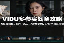 VIDU多参实战全攻略：海螺首尾帧制作，图生技法，小短片案例，轻松产出高质量短片