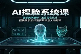 AI捏脸系统课：面部美学解析，五官组合设计，摆脱同质脸打造高辨识度人物形象