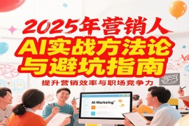 2025年营销实战方法论与避坑指南，利用AI提升营销效率与职场竞争力