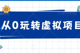 从0玩转虚拟项目，精准定位打造高收益虚拟店铺！