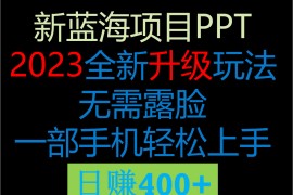 2023新玩法，在这个平台卖ppt才是最正确的选择，一部手机实现日入400+