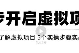 只需这5步，即可0成本轻松打造月入上万虚拟店铺！【视频教程】