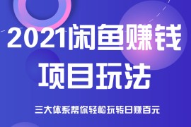 2021闲鱼赚钱项目新玩法，三大体系详细解析让你轻松日赚百元  