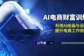 AI电商财富训练营：利用AI绘画与设计，提升电商工作效率（23节课）