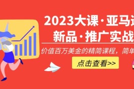 大课·亚马逊新品·推广实战：价值百万美金的精简课程，简单粗暴