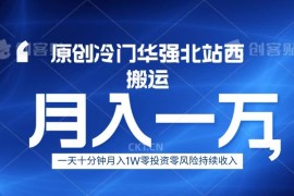 冷门华强北数码搬运一天十分钟月入1W+