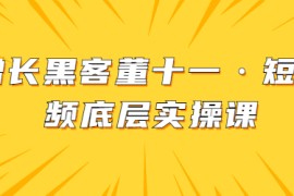 增长黑客董十一·短视频底层实操课