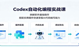 Codex自动化编程实战课：拆解软件基础操作，搭配实用插件快速掌握AI代码编写能力