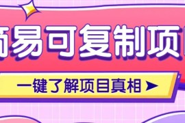 简易可复制的小众项目，每天投入3分钟，单笔可达200+【附操作流程说明】