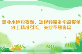 美业本地短视频，短视频精准引流爆单，线上精准引流，美业不愁客流 