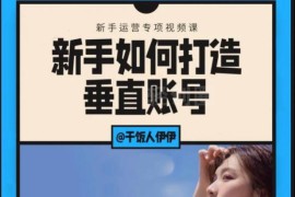 干饭人伊伊·新手如何打造垂直账号（录播+直播）