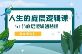 人生的底层逻辑课，51节底层逻辑智慧课（价值1980元）