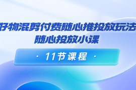 好物混剪付费随心推投放玩法，随心投放小课（11节课程）