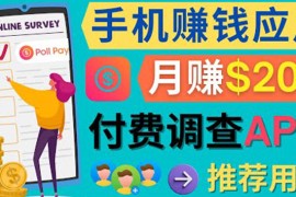 使用手机完成在线调查，推荐新用户，任务简单，业余时间月赚200美元 