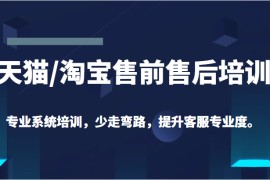 天猫/淘宝售前售后培训专业系统培训，少走弯路，提升客服专业度（价值299元）