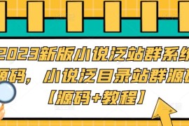 新版小说泛站群系统源码，小说泛目录站群源码【源码+教程】