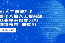 AI人工智能2.0：每个人的人工智能课：从现在开始学习AI 拥抱未来 拥抱AI（4月30更新）